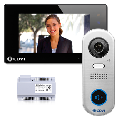 CDVI CDV-4791S-DXB 2Easy 2 wire hands free wifi Door Entry kit